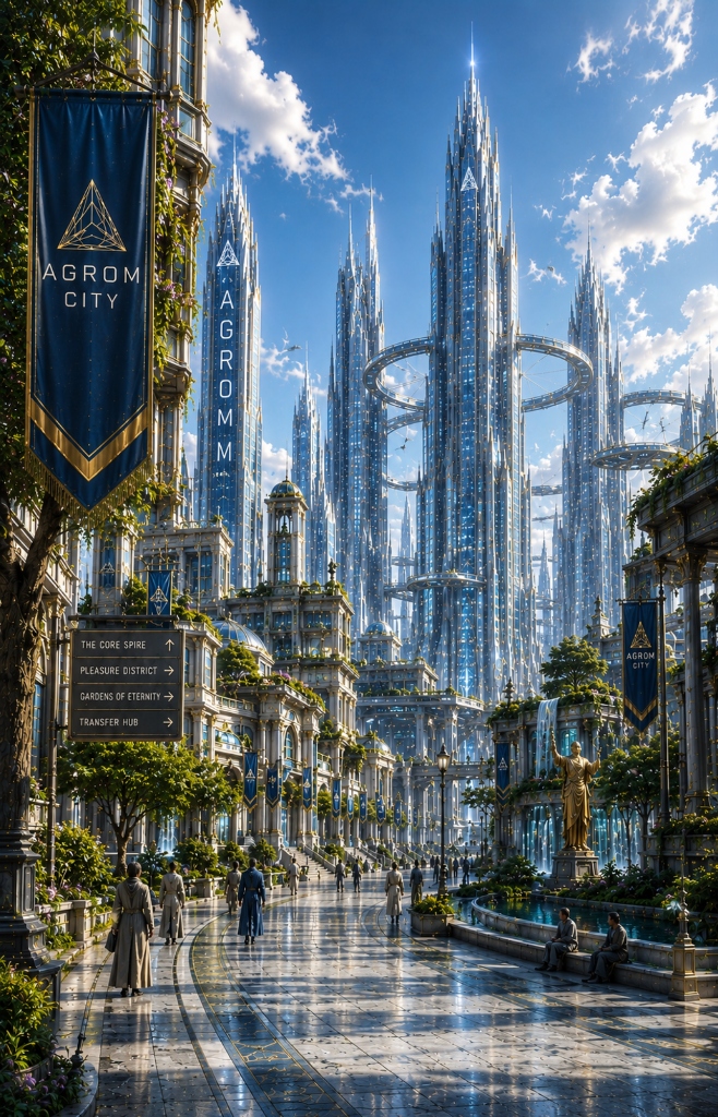Agrom City street day view