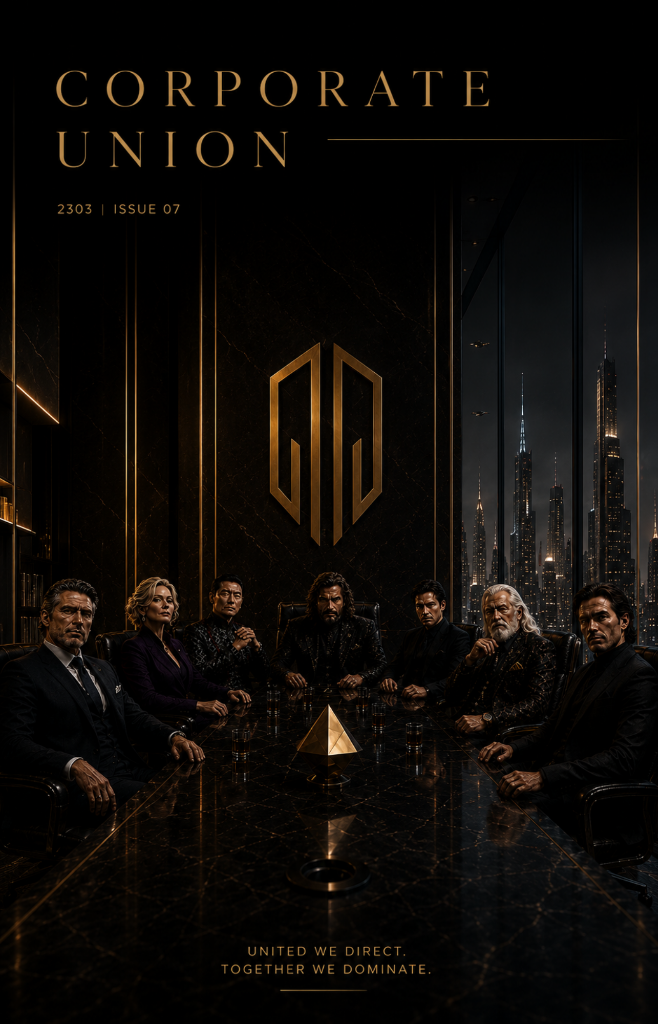 Corporate Union Board Room meeting of the oligarchy
