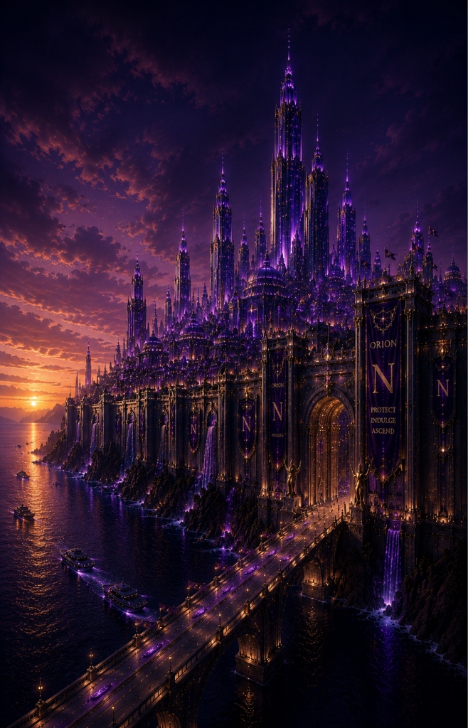 Orion City sunset view