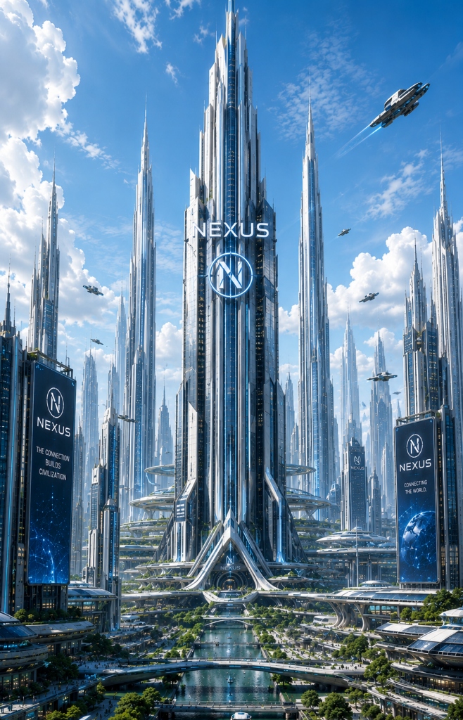 Nexum City street day view